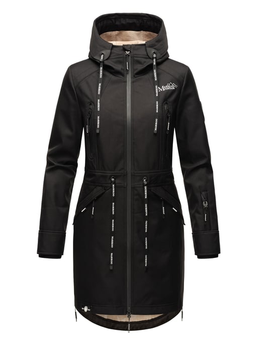 Marikoo chaqueta softshell mujer – Racquellee con capucha y forro polar - Image 2