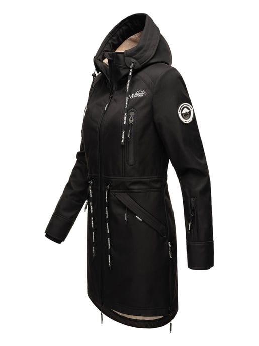 Marikoo chaqueta softshell mujer – Racquellee con capucha y forro polar - Image 3