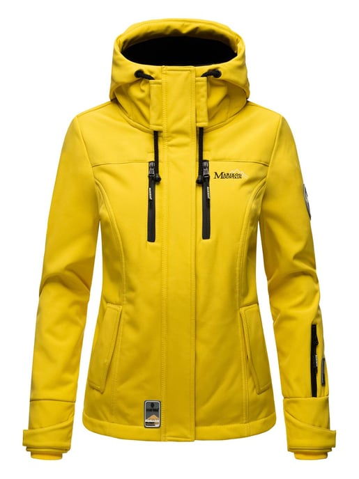 Marikoo chaqueta softshell mujer – Kleine Zicke cálida con capucha y forro polar - Image 2