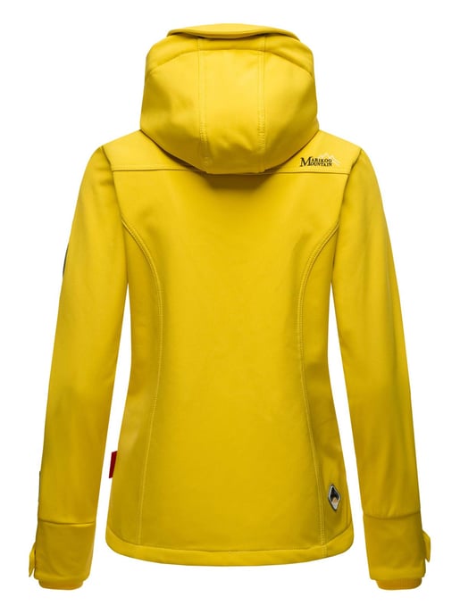 Marikoo chaqueta softshell mujer – Kleine Zicke cálida con capucha y forro polar - Image 4