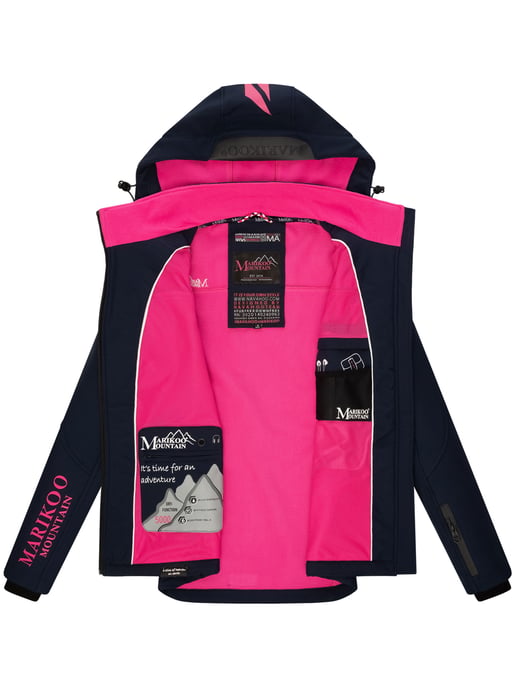 Marikoo chaqueta softshell mujer – Mount-Cho-Oyu con capucha desmontable - Image 6