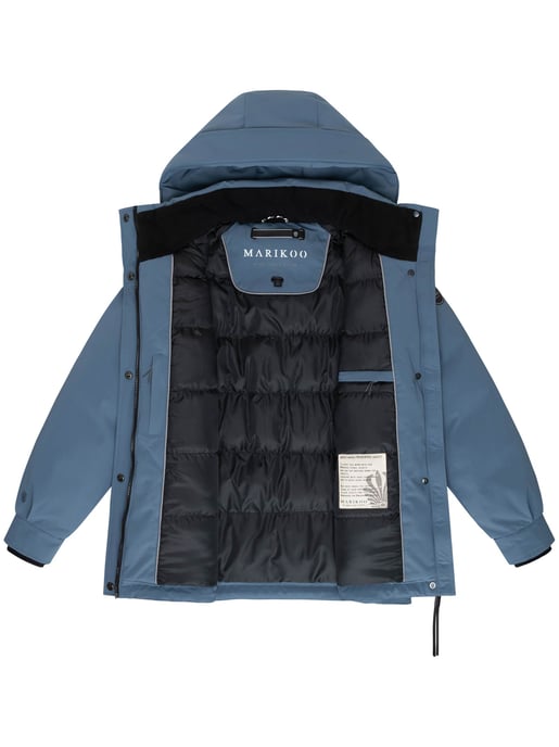 Chaqueta de invierno Marikoo Shigaraa para mujer con capucha desmontable y bolsillos magnéticos - Image 4