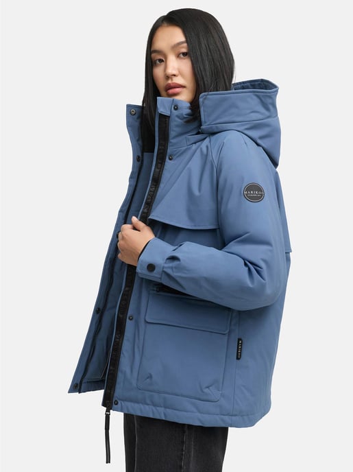 Chaqueta de invierno Marikoo Shigaraa para mujer con capucha desmontable y bolsillos magnéticos - Image 6
