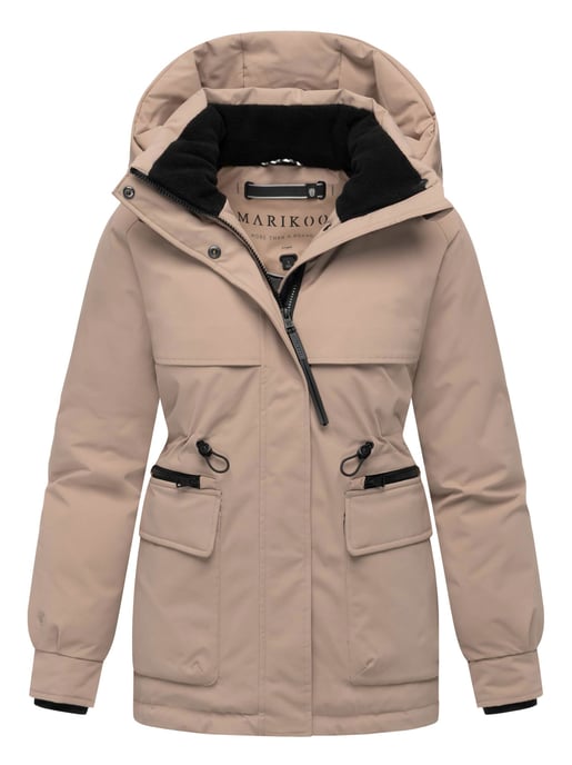 Chaqueta de invierno Marikoo Shigaraa para mujer con capucha desmontable y bolsillos magnéticos - Image 1