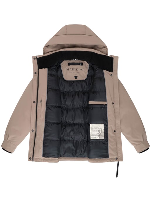 Chaqueta de invierno Marikoo Shigaraa para mujer con capucha desmontable y bolsillos magnéticos - Image 4