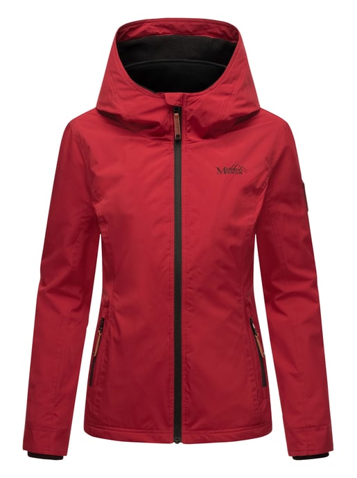 Chaqueta de entretiempo Marikoo Erdbeere para mujer con doble cuello y forro polar - Image 3