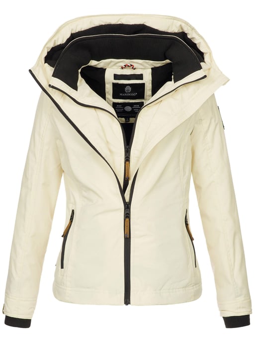 Chaqueta de entretiempo Marikoo Erdbeere para mujer con doble cuello y forro polar - Image 1
