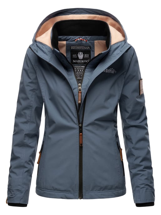Chaqueta de entretiempo Marikoo Erdbeere para mujer con doble cuello y forro polar - Image 1