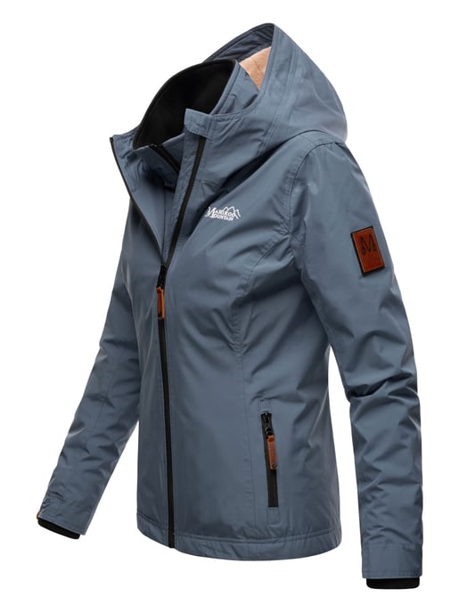 Chaqueta de entretiempo Marikoo Erdbeere para mujer con doble cuello y forro polar - Image 4