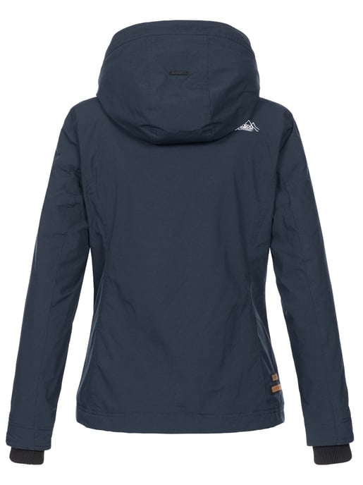 Chaqueta de entretiempo Marikoo Erdbeere para mujer con doble cuello y forro polar - Image 3