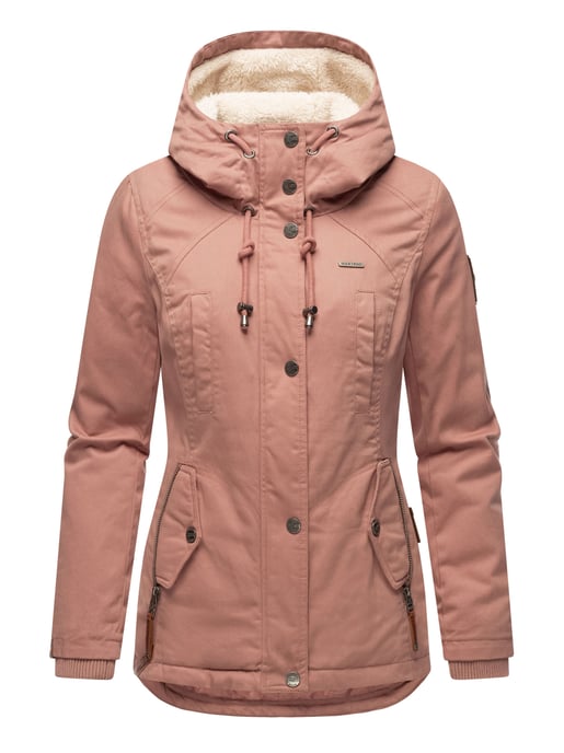 Chaqueta de invierno Marikoo para mujer con capucha y forro de borreguito - Image 2