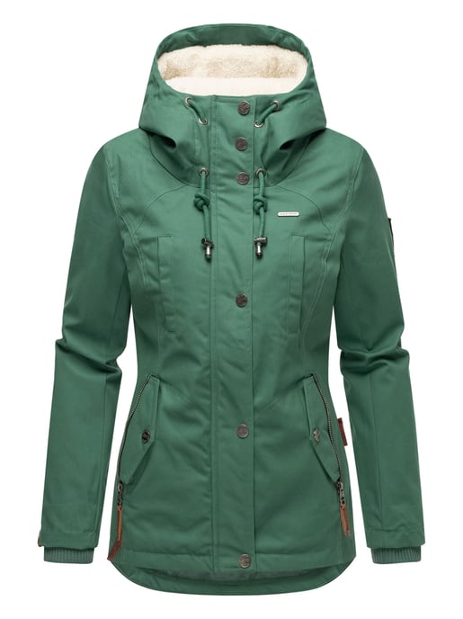 Chaqueta de invierno Marikoo para mujer con capucha y forro de borreguito - Image 2