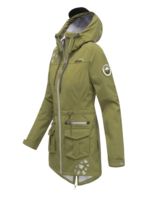 Marikoo chaqueta softshell mujer – Ulissaa con capucha y detalles reflectantes - Image 3