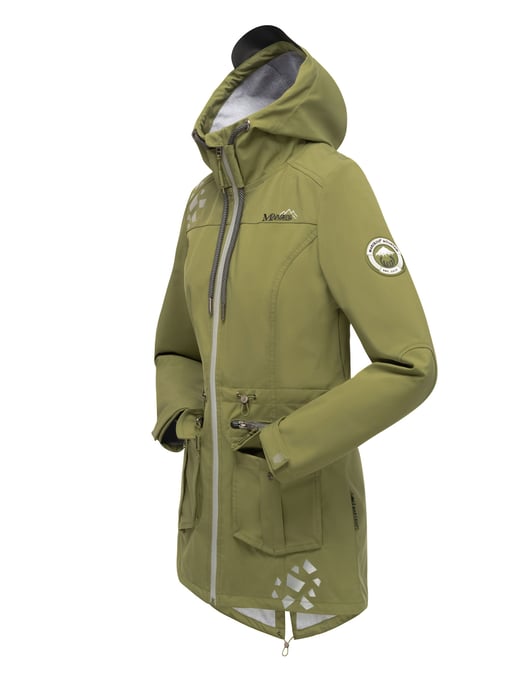 Marikoo chaqueta softshell mujer – Ulissaa con capucha y detalles reflectantes - Image 4