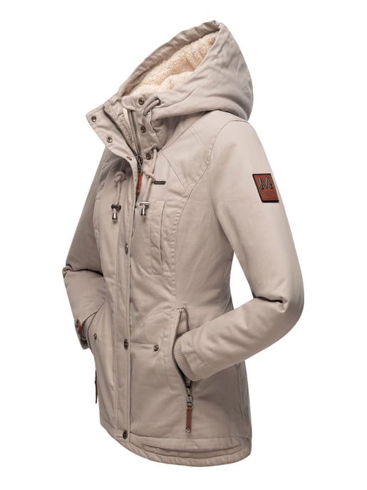 Chaqueta de invierno Marikoo para mujer con capucha y forro de borreguito - Image 4