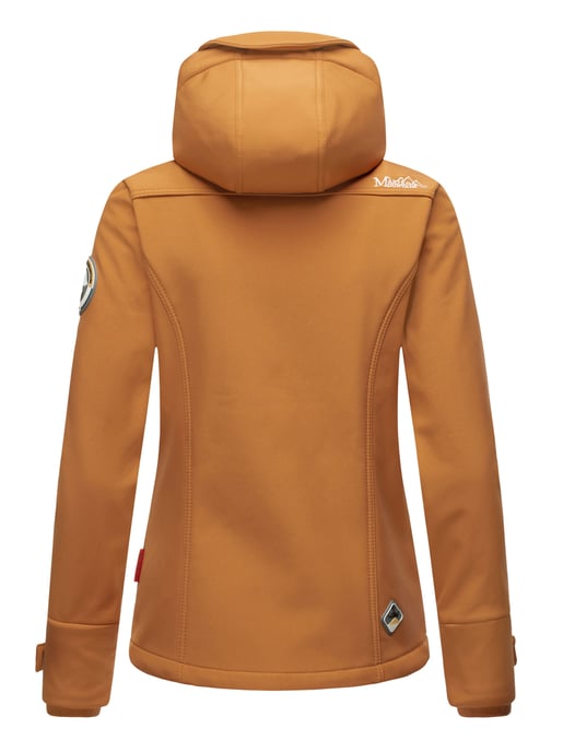 Marikoo chaqueta softshell mujer – Kleine Zicke cálida con capucha y forro polar - Image 5
