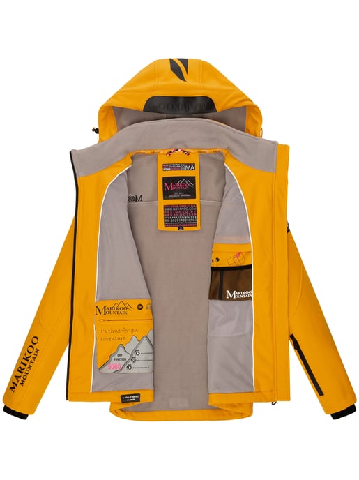 Marikoo chaqueta softshell mujer – Mount-Cho-Oyu con capucha desmontable - Image 6