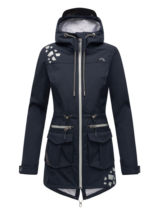 Marikoo chaqueta softshell mujer – Ulissaa con capucha y detalles reflectantes - Image 2