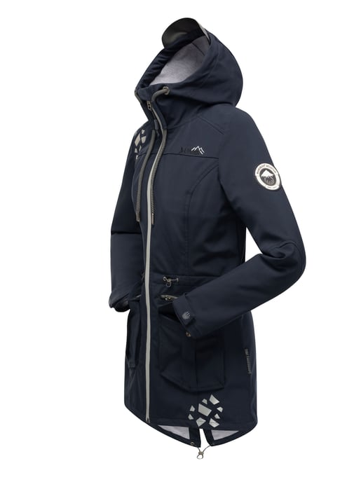 Marikoo chaqueta softshell mujer – Ulissaa con capucha y detalles reflectantes - Image 4