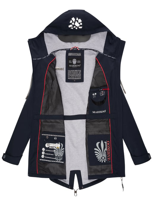 Marikoo chaqueta softshell mujer – Ulissaa con capucha y detalles reflectantes - Image 6