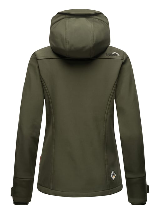 Marikoo chaqueta softshell mujer – Kleine Zicke cálida con capucha y forro polar - Image 5