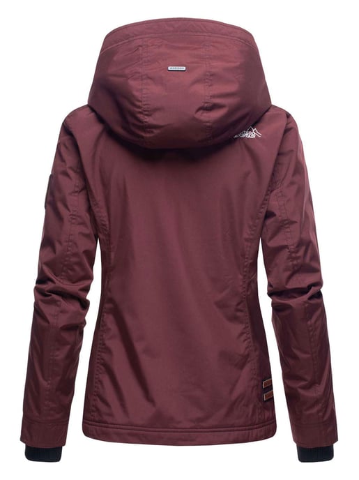 Chaqueta de entretiempo Marikoo Erdbeere para mujer con doble cuello y forro polar - Image 3