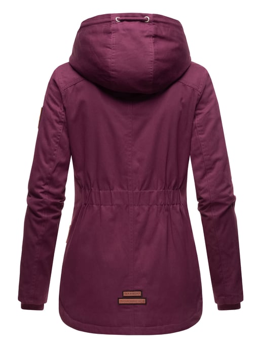 Chaqueta de invierno Marikoo para mujer con capucha y forro de borreguito - Image 4