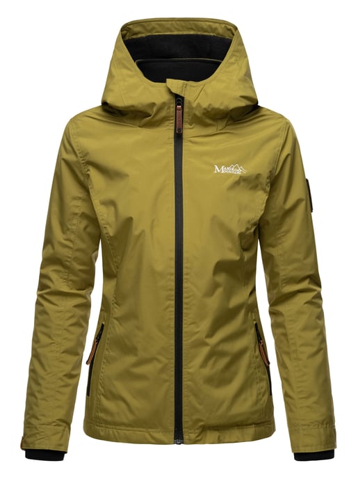 Chaqueta de entretiempo Marikoo Erdbeere para mujer con doble cuello y forro polar - Image 3