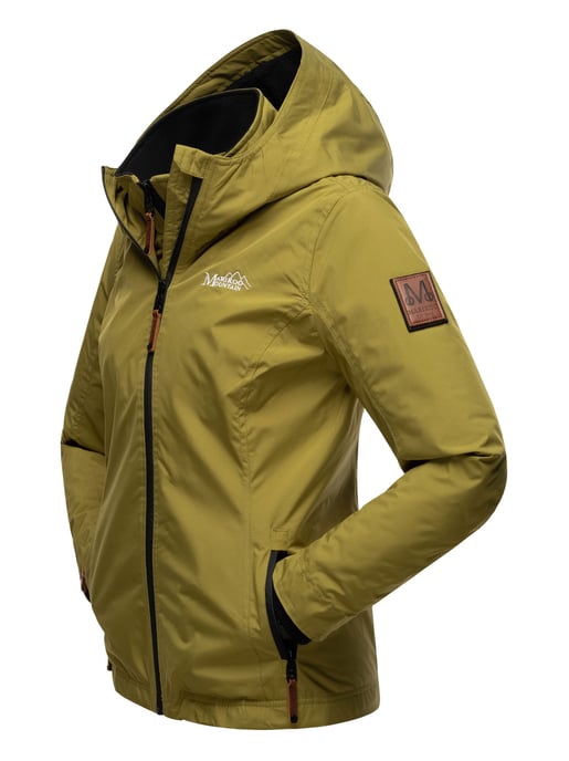 Chaqueta de entretiempo Marikoo Erdbeere para mujer con doble cuello y forro polar - Image 5