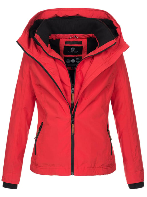 Chaqueta de entretiempo Marikoo Erdbeere para mujer con doble cuello y forro polar - Image 1