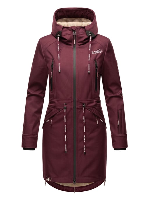 Marikoo chaqueta softshell mujer – Racquellee con capucha y forro polar - Image 2