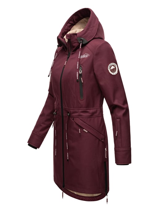Marikoo chaqueta softshell mujer – Racquellee con capucha y forro polar - Image 3