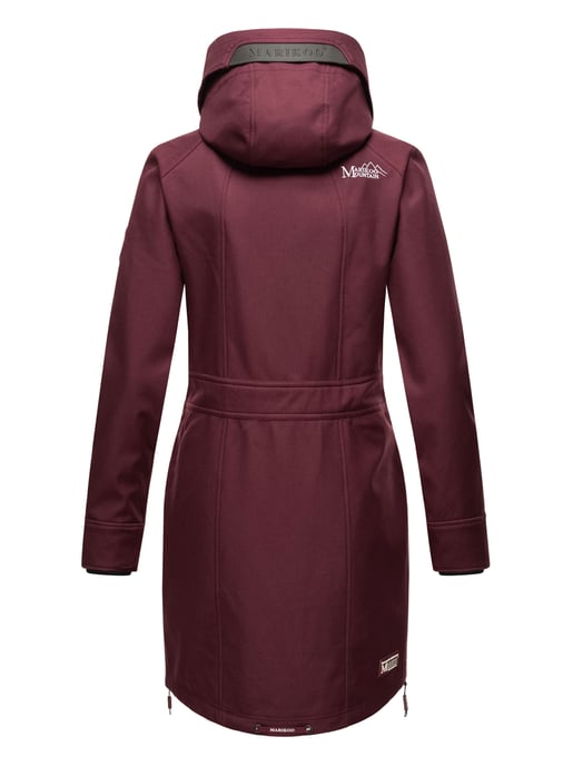 Marikoo chaqueta softshell mujer – Racquellee con capucha y forro polar - Image 4