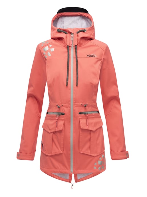 Marikoo chaqueta softshell mujer – Ulissaa con capucha y detalles reflectantes - Image 2