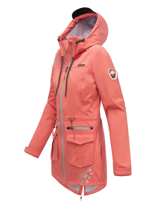 Marikoo chaqueta softshell mujer – Ulissaa con capucha y detalles reflectantes - Image 3