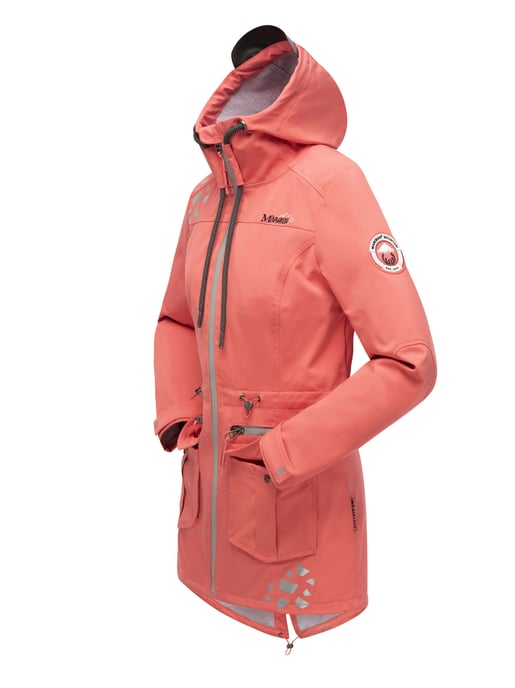 Marikoo chaqueta softshell mujer – Ulissaa con capucha y detalles reflectantes - Image 4