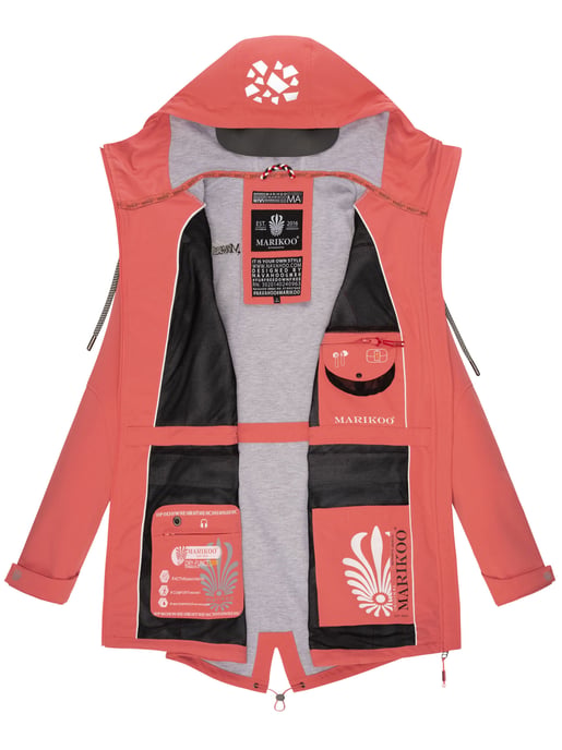 Marikoo chaqueta softshell mujer – Ulissaa con capucha y detalles reflectantes - Image 6
