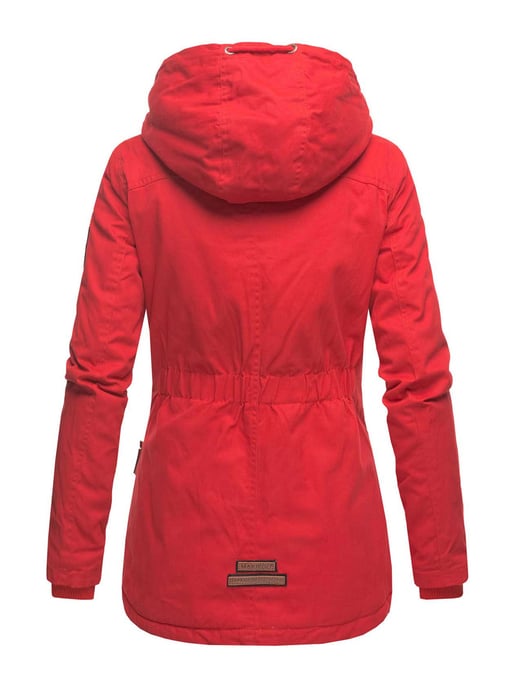 Chaqueta de invierno Marikoo para mujer con capucha y forro de borreguito - Image 3