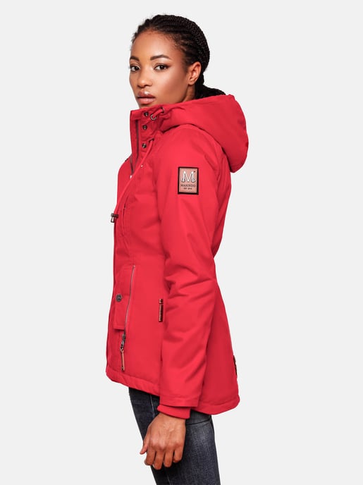 Chaqueta de invierno Marikoo para mujer con capucha y forro de borreguito - Image 6