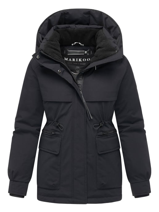 Chaqueta de invierno Marikoo Shigaraa para mujer con capucha desmontable y bolsillos magnéticos - Image 1