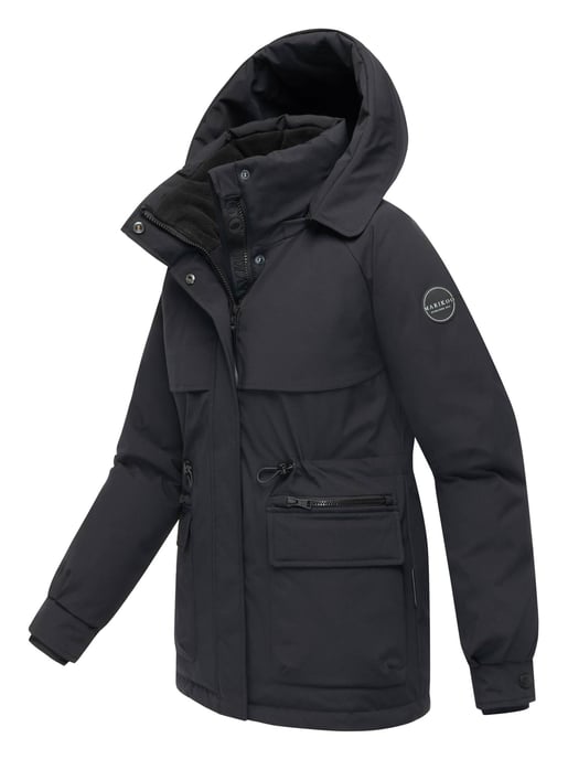 Chaqueta de invierno Marikoo Shigaraa para mujer con capucha desmontable y bolsillos magnéticos - Image 2
