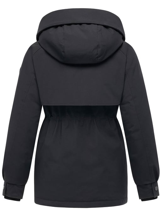 Chaqueta de invierno Marikoo Shigaraa para mujer con capucha desmontable y bolsillos magnéticos - Image 3
