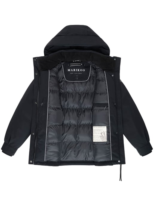 Chaqueta de invierno Marikoo Shigaraa para mujer con capucha desmontable y bolsillos magnéticos - Image 4