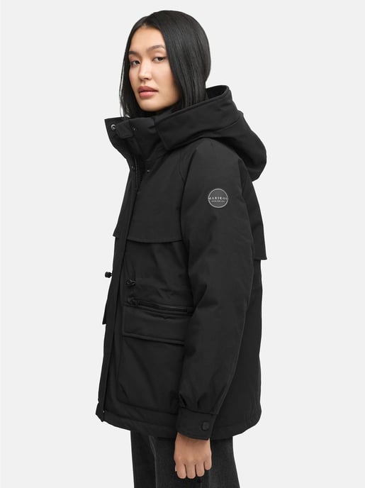 Chaqueta de invierno Marikoo Shigaraa para mujer con capucha desmontable y bolsillos magnéticos - Image 6
