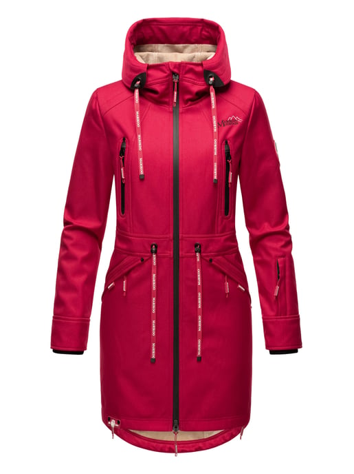 Marikoo chaqueta softshell mujer – Racquellee con capucha y forro polar - Image 2