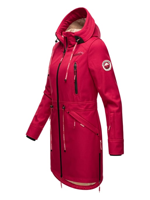 Marikoo chaqueta softshell mujer – Racquellee con capucha y forro polar - Image 3