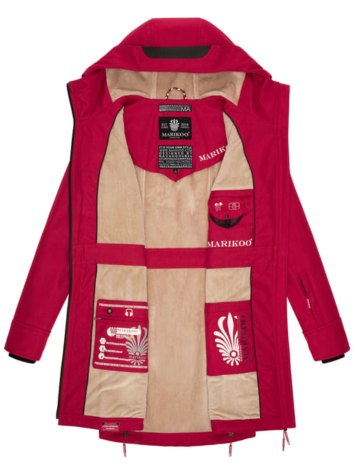 Marikoo chaqueta softshell mujer – Racquellee con capucha y forro polar - Image 6