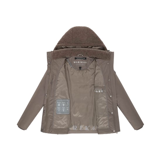 Chaqueta de invierno Marikoo Sheeta para mujer con borreguillo y capucha - Image 4