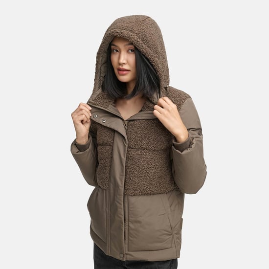 Chaqueta de invierno Marikoo Sheeta para mujer con borreguillo y capucha - Image 6