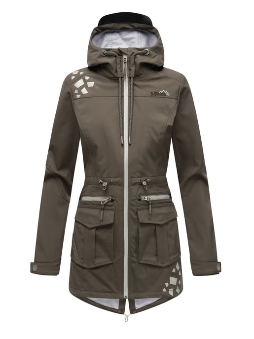 Marikoo chaqueta softshell mujer – Ulissaa con capucha y detalles reflectantes - Image 2
